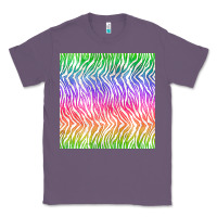 Lavender watercolor rainbow tiger seamless pattern Classic Tee - BundleAndBundleShop