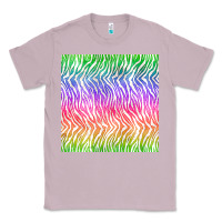 Lilac watercolor rainbow tiger seamless pattern Classic Tee - BundleAndBundleShop