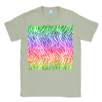 Matcha watercolor rainbow tiger seamless pattern Classic Tee - BundleAndBundleShop