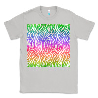 Moon Dust watercolor rainbow tiger seamless pattern Classic Tee - BundleAndBundleShop