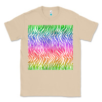 Mushroom watercolor rainbow tiger seamless pattern Classic Tee - BundleAndBundleShop