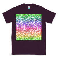 Plum watercolor rainbow tiger seamless pattern Classic Tee - BundleAndBundleShop