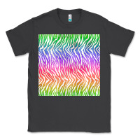Smoke watercolor rainbow tiger seamless pattern Classic Tee - BundleAndBundleShop