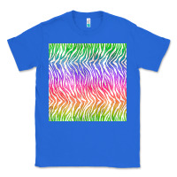True Royal watercolor rainbow tiger seamless pattern Classic Tee - BundleAndBundleShop