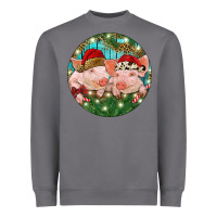 Storm Christmas Pigs Heavyweight Sweatshirt - RanaPortraitStore