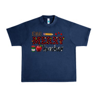 Navy one merry teacher Urban Heavy Tee - RanaPortraitStore