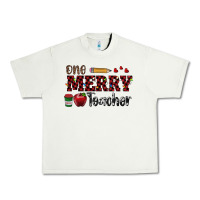 Pistachio one merry teacher Urban Heavy Tee - RanaPortraitStore