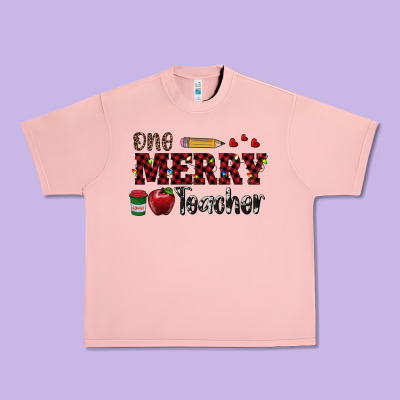One Merry Teacher Urban Heavy Tee Designed By Ranaportraitstore