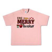 Salmon one merry teacher Urban Heavy Tee - RanaPortraitStore