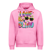 Fuchsia Pink love is blind Urban Hoodie - Artiststas