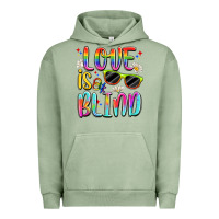 Pigment Oil Green love is blind Urban Hoodie - Artiststas