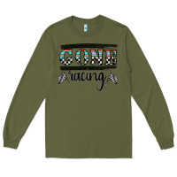 Army Green goneracing Long Sleeve Tee - CowhideDigitalArt