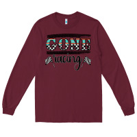 Burgundy goneracing Long Sleeve Tee - CowhideDigitalArt
