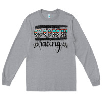 Heather Grey goneracing Long Sleeve Tee - CowhideDigitalArt