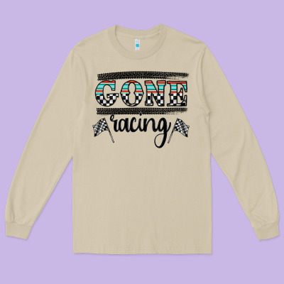 Goneracing Long Sleeve Tee Designed By Cowhidedigitalart