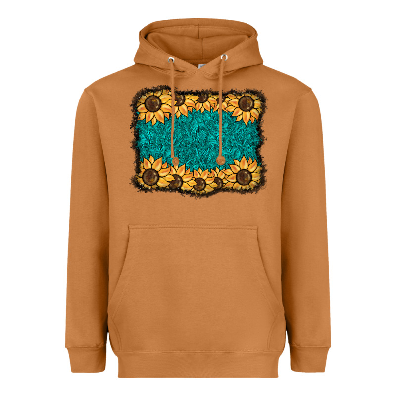 Sunflower Background Heavyweight Hoodie by BarkalooDesign | Teevron