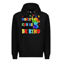 Black in a world where you can be anything be kind Premium Hoodie - MaliasSmallBusiness