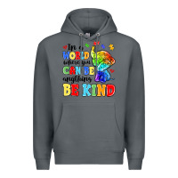 Rock in a world where you can be anything be kind Premium Hoodie - MaliasSmallBusiness