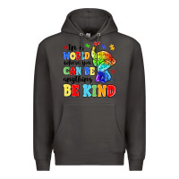 Smoke in a world where you can be anything be kind Premium Hoodie - MaliasSmallBusiness