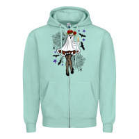 Freak Ghost Halloween Zipper Hoodie | Teevron