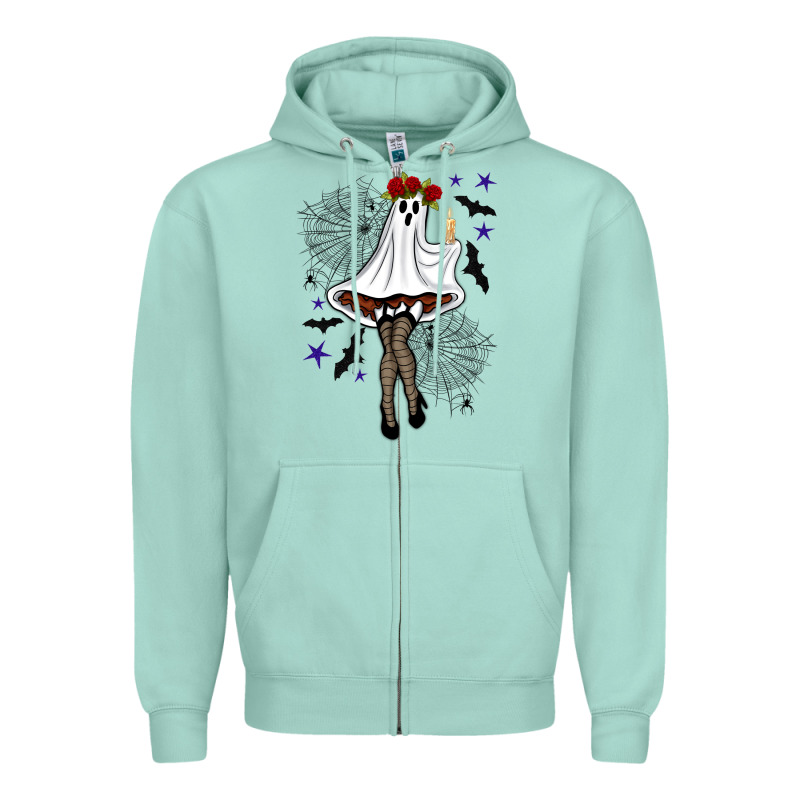 Freak Ghost Halloween Zipper Hoodie by BundleAndBundleShop | Teevron