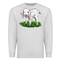 Dove Grey Baby Angora Goat Premium Sweatshirt - LillyAllenDesigns
