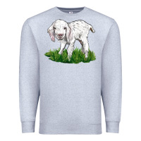 Heather Grey Baby Angora Goat Premium Sweatshirt - LillyAllenDesigns