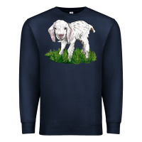 Navy Baby Angora Goat Premium Sweatshirt - LillyAllenDesigns