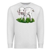 Oatmeal Heather Baby Angora Goat Premium Sweatshirt - LillyAllenDesigns