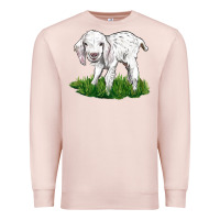 Pale Pink Baby Angora Goat Premium Sweatshirt - LillyAllenDesigns