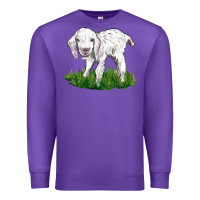 Purple Baby Angora Goat Premium Sweatshirt - LillyAllenDesigns