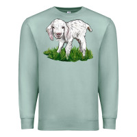 Seafoam Baby Angora Goat Premium Sweatshirt - LillyAllenDesigns