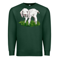 Sports Green Baby Angora Goat Premium Sweatshirt - LillyAllenDesigns