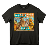 Asphalt Hello Fall Rabbit Heavy Core Tee - LillyAllenDesigns