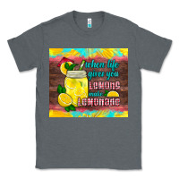 Charcoal Heather when life gives you lemons make lemonade Classic Tee - HRA Design Shop