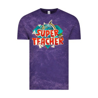 Cloud Purple super teacher Vintage Tee - texasbilliewilder