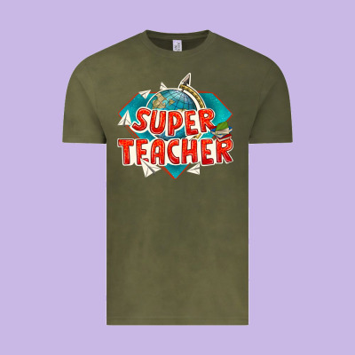 Super Teacher Vintage Tee Designed By Texasbilliewilder