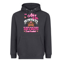 Smoke As A Aries Girl I Was Born With My Heart On My Sleeve And A Mouth Heavyweight Hoodie - Jasminsmagicworld