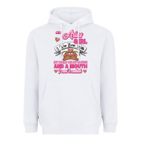White As A Aries Girl I Was Born With My Heart On My Sleeve And A Mouth Heavyweight Hoodie - Jasminsmagicworld