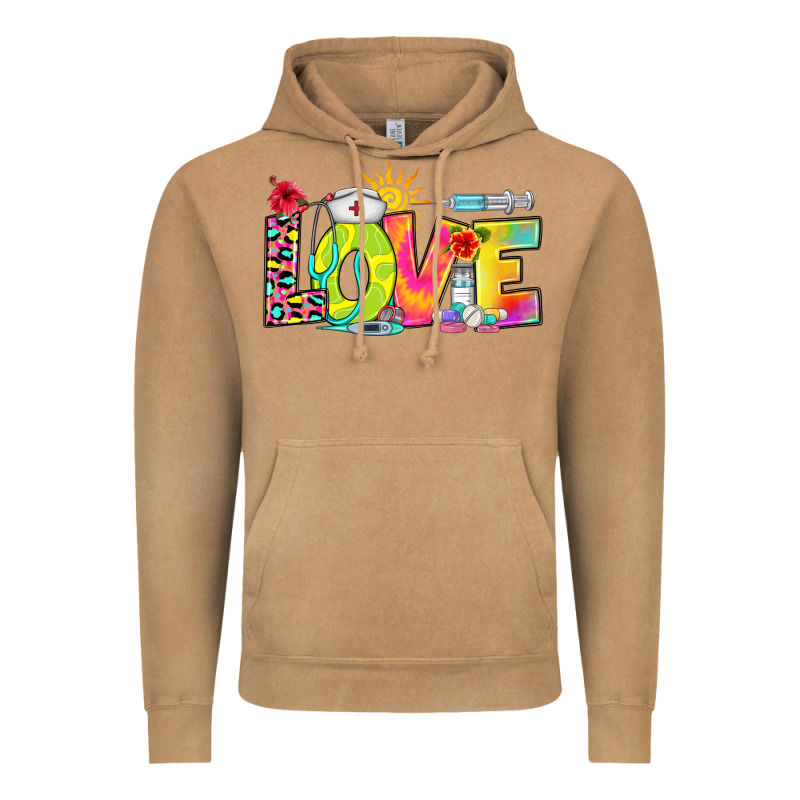 Love Nurse Summer Vintage Hoodie by RanaPortraitStore | Teevron