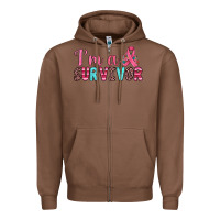 Chestnut i'm a survivor Zipper Hoodie - JahusDesignShop