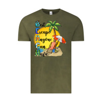 Vintage Olive best escape anyone can have Vintage Tee - BarkalooDesign