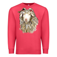 Cardinal Angora Goat Face Premium Sweatshirt - LillyAllenDesigns