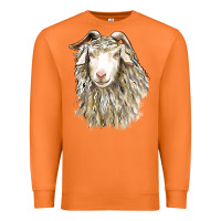 Carrot Angora Goat Face Premium Sweatshirt - LillyAllenDesigns