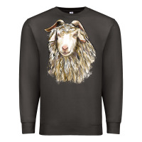 Smoke Angora Goat Face Premium Sweatshirt - LillyAllenDesigns