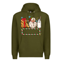 Army Green christmas santa custom name Premium Hoodie - MaliasSmallBusiness