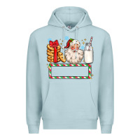 Blue Mist christmas santa custom name Premium Hoodie - MaliasSmallBusiness