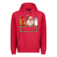 Cardinal christmas santa custom name Premium Hoodie - MaliasSmallBusiness