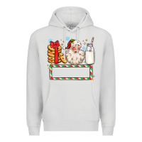 Dove Grey christmas santa custom name Premium Hoodie - MaliasSmallBusiness