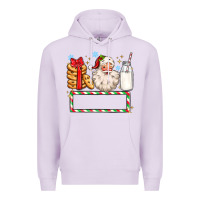 Lilac christmas santa custom name Premium Hoodie - MaliasSmallBusiness